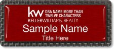 (image for) Keller Williams Realty Logo 4 Carbon Frame Red Badge