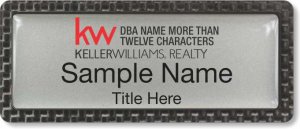 (image for) Keller Williams Realty Logo 4 Carbon Frame Silver Badge