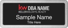 (image for) Keller Williams Realty Logo 3 Pebbled Prestige Black Badge