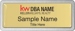 (image for) Keller Williams Realty Logo 3 Pebbled Prestige Gold Badge