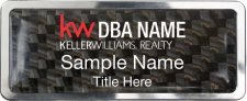 (image for) Keller Williams Realty Logo 3 Prestige Carbon Insert Badge