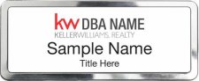 (image for) Keller Williams Realty Logo 3 Polished Prestige White Badge