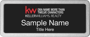 (image for) Keller Williams Realty Logo 4 Pebbled Prestige Black Badge