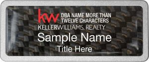 (image for) Keller Williams Realty Logo 4 Pebbled Prestige Carbon Insert Badge