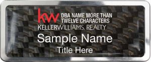 (image for) Keller Williams Realty Logo 4 Prestige Carbon Insert Badge