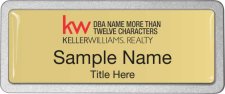 (image for) Keller Williams Realty Logo 4 Pebbled Prestige Gold Badge