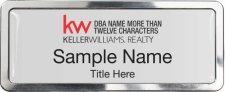 (image for) Keller Williams Realty Logo 4 Polished Prestige Silver Badge