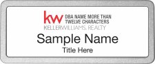 (image for) Keller Williams Realty Logo 4 Pebbled Prestige White Badge