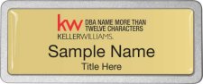 (image for) Keller Williams Realty Logo 5 Pebbled Prestige Gold Badge