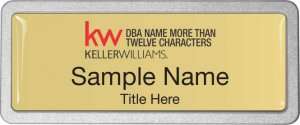 (image for) Keller Williams Realty Logo 5 Pebbled Prestige Gold Badge