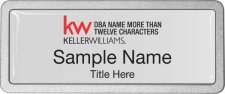 (image for) Keller Williams Realty Logo 5 Pebbled Prestige Silver Badge