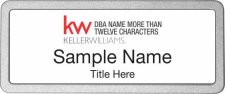 (image for) Keller Williams Realty Logo 5 Pebbled Prestige White Badge