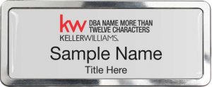 (image for) Keller Williams Realty Logo 5 Polished Prestige Silver Badge