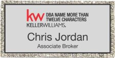 (image for) Keller Williams Realty Logo 5 Silver Bling Badge