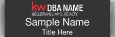 (image for) Keller Williams Realty Logo 3 Small Meridian Black Badge