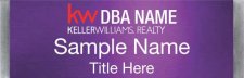 (image for) Keller Williams Realty Logo 3 Small Meridian Purple Badge