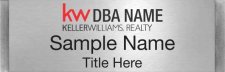 (image for) Keller Williams Realty Logo 3 Small Meridian Silver Badge