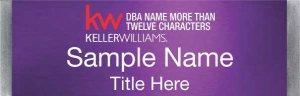 (image for) Keller Williams Realty Logo 5 Small Meridian Purple Badge