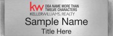 (image for) Keller Williams Realty Logo 4 Small Meridian Silver Badge