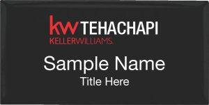 (image for) Keller Williams Tehachapi Black Executive Name Badge