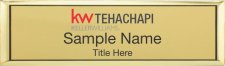 (image for) Keller Williams Tehachapi Gold Small Executive Name Badge