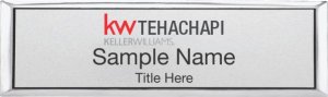 (image for) Keller Williams Tehachapi Silver Small Executive Name Badge