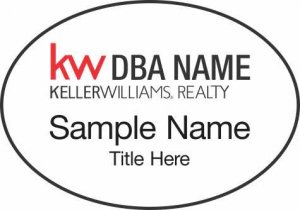 (image for) Keller Williams Realty Logo 3 White Oval Badge