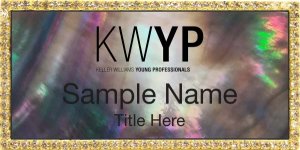 (image for) Keller Williams Young Professionals Gold Bling Black Pearl Badge