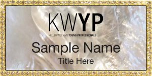 (image for) Keller Williams Young Professionals Gold Bling White Pearl Badge