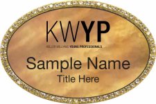 (image for) Keller Williams Young Professionals Gold Oval Beyond Bling Gold Pearl Badge