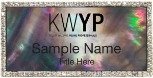 (image for) Keller Williams Young Professionals Silver Bling Black Pearl Badge