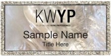 (image for) Keller Williams Young Professionals Silver Bling White Pearl Badge