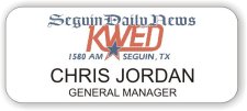 (image for) KWED Radio White Badge
