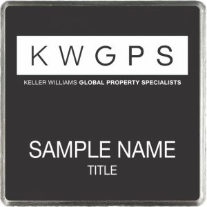 (image for) Keller Williams GPS Black Square Executive Badge