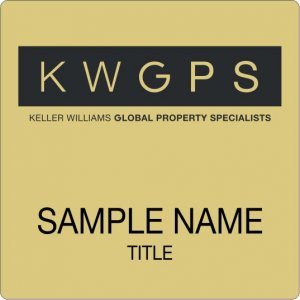 (image for) Keller Williams GPS Gold Square Badge