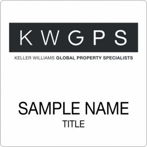 (image for) Keller Williams GPS White Square Badge