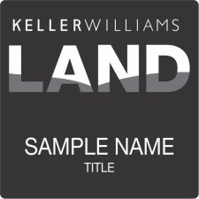 (image for) Keller Williams Land Black Square Badge