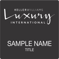 (image for) Keller Williams Luxury Black Square Badge