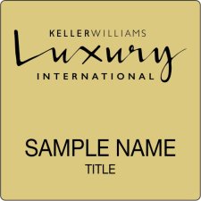 (image for) Keller Williams Luxury Gold Square Badge