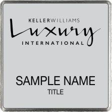 (image for) Keller Williams Luxury Silver Square Executive Silver Badge