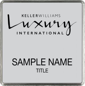 (image for) Keller Williams Luxury Silver Square Executive Silver Badge