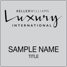 (image for) Keller Williams Luxury Silver Square Badge