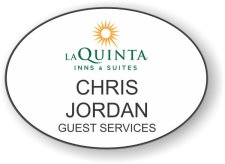 (image for) La Quinta Oval White Badge