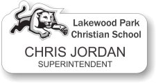 (image for) Lakewood Park Chrisitan School White Shaped Badge