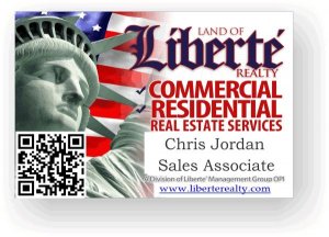 (image for) Land of Liberte\' Realty Full Color Badge