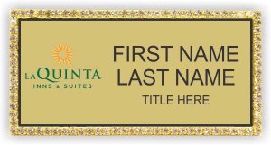 (image for) La Quinta Inns & Suites Gold Bling Badge