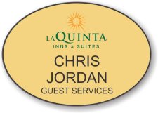 (image for) La Quinta Oval Gold Badge