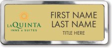 (image for) La Quinta Inns & Suites Gold Polished Frame Prestige Badge