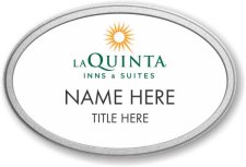 (image for) La Quinta Inns & Suites Oval White Pebbled Frame Prestige Badge