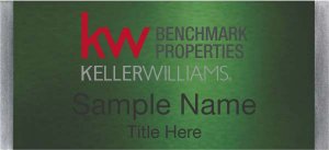 (image for) Keller Williams Benchmark Properties Large Silver Meridian Green Badge